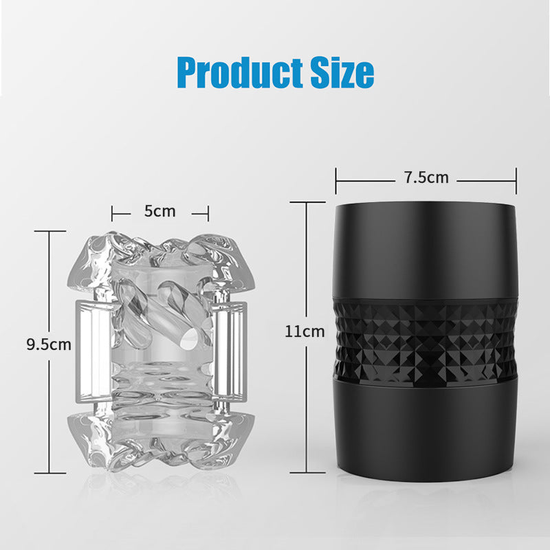 Men's Masturbator Discreet and Quiet Pleasure Toy with Privacy Packaging Trusting for Solo Use