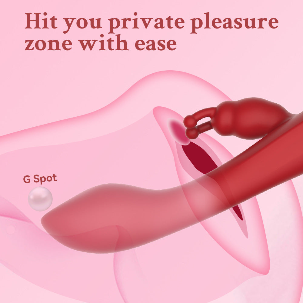 Seductiva Dual-Joy: Multi-Frequency Rabbit Vibrator & AV Stick Size Reference & Packaging - Shipped from NZ