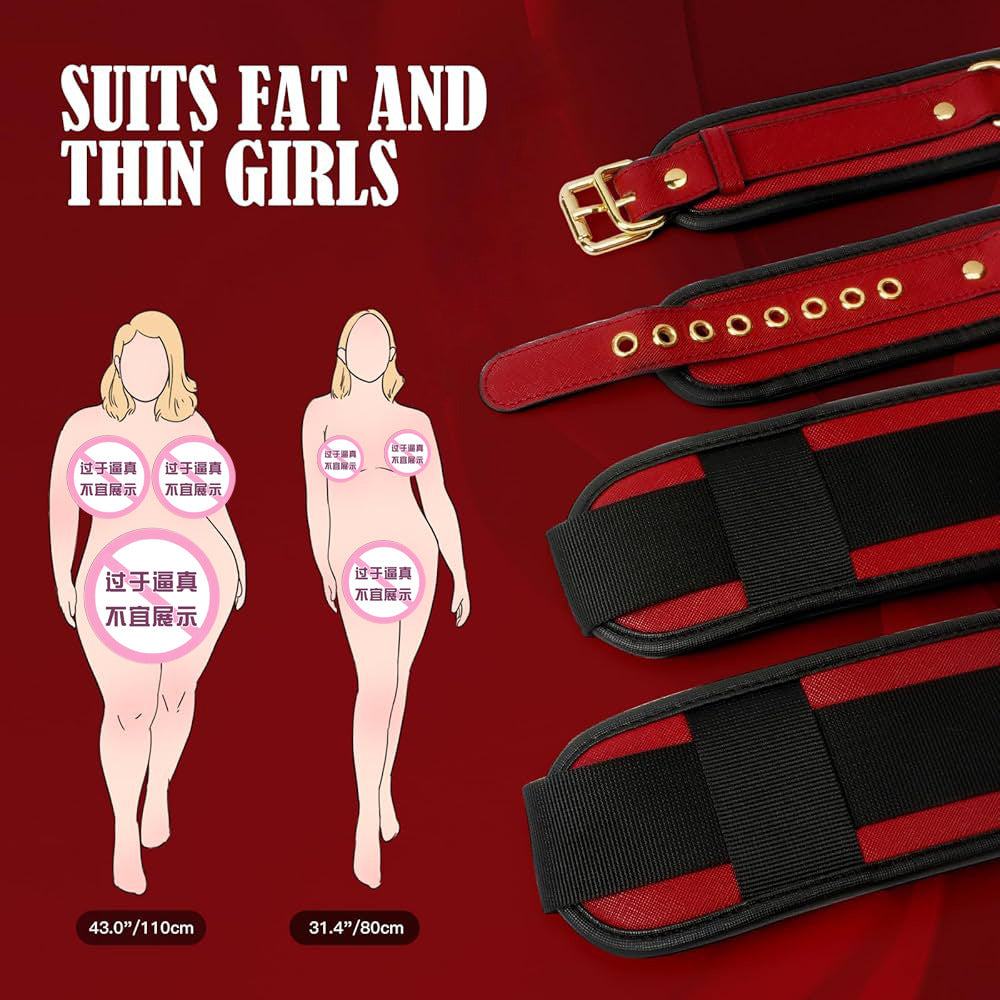 Seductiva Leather Handcuffs BDSM Restraints Set – Adult Erotic Roleplay Kit - Sensory Wellness Product Perspective - NZ Local Stock