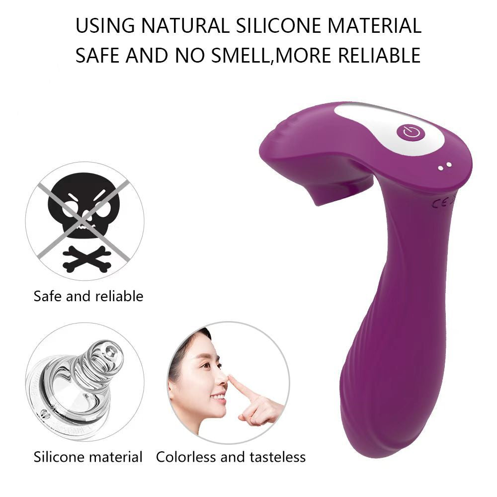 10-frequency sucking wireless remote control vibrator dual-vibration wearable masturbation sex toy