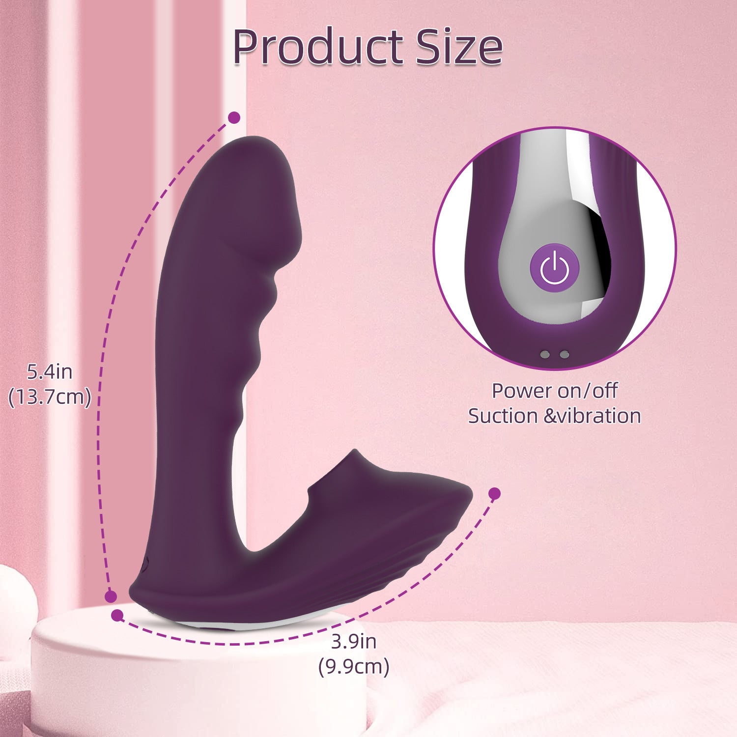 10 Frequency suction vibration modes rechargeable vibrator wearable dildo woman sex toy