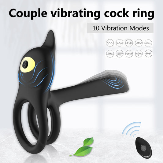 Seductiva Unity: 10-Frequency Wireless Remote Couples Vibrating Cock Ring Detail & Ergonomic Design - Premium Silicone - Discreet Delivery