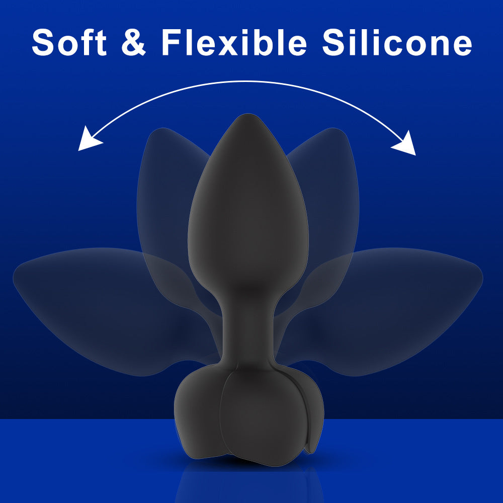 Remote control Silicone Anal Vibrator Rechargeable Flash Butt Plug Vibration Adult Anal Plug Sex Toys