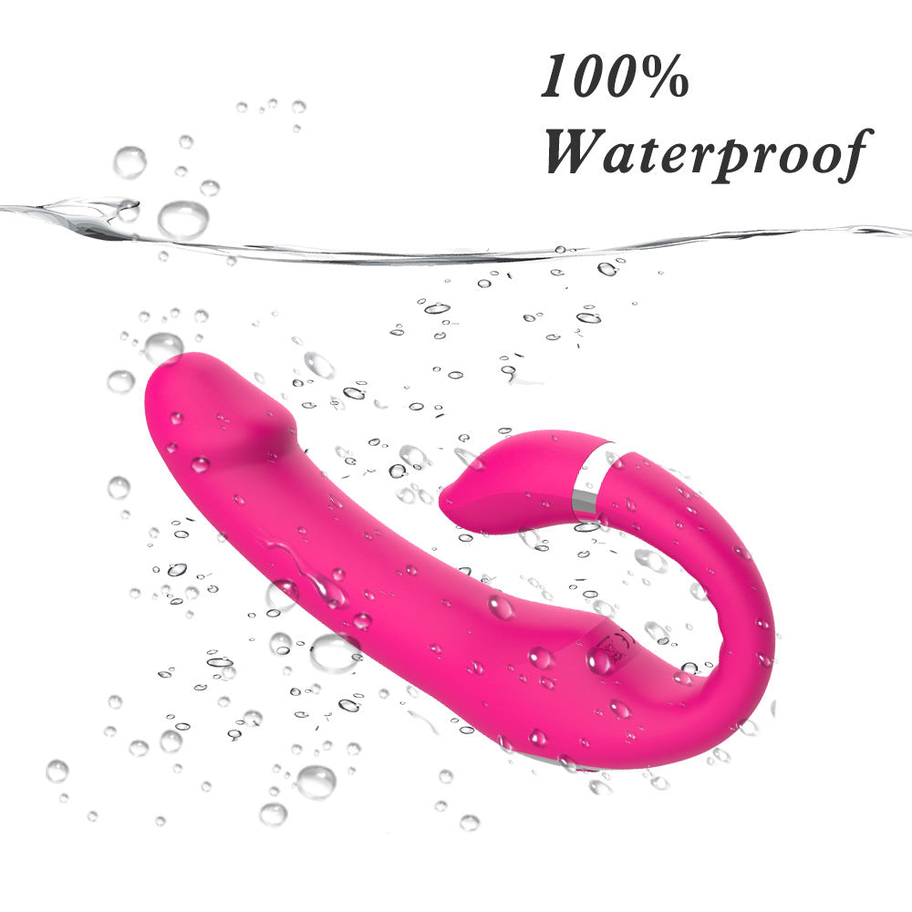 10-frequency vibration C-type female masturbation dual-motor G-spot massage stick adult sex toy