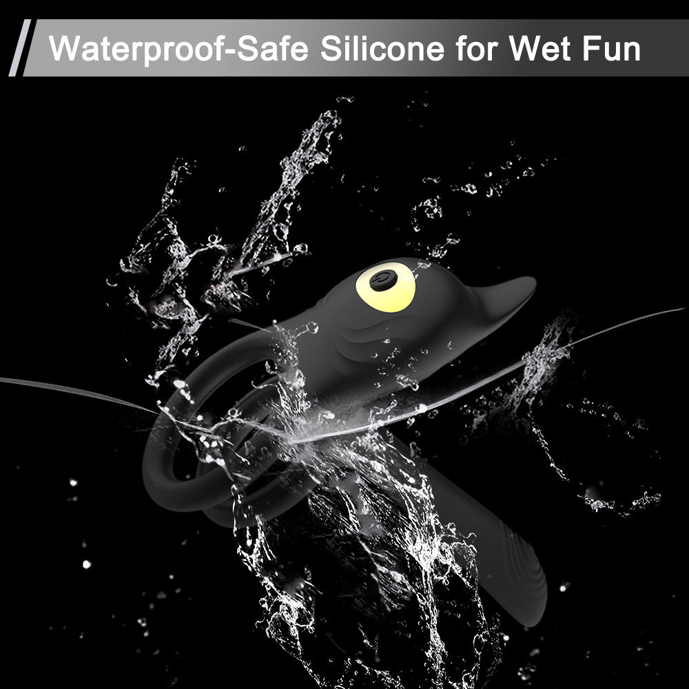 Cocking Ring Remote Control Silicone Couples G-Point Masturbation Vibrating Ring Sex Toy