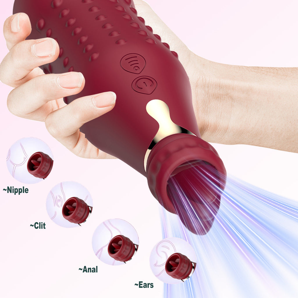 New product bottle vibration stick women's AV massage wand tongue licking vibrator female masturbation sex toy（副本）