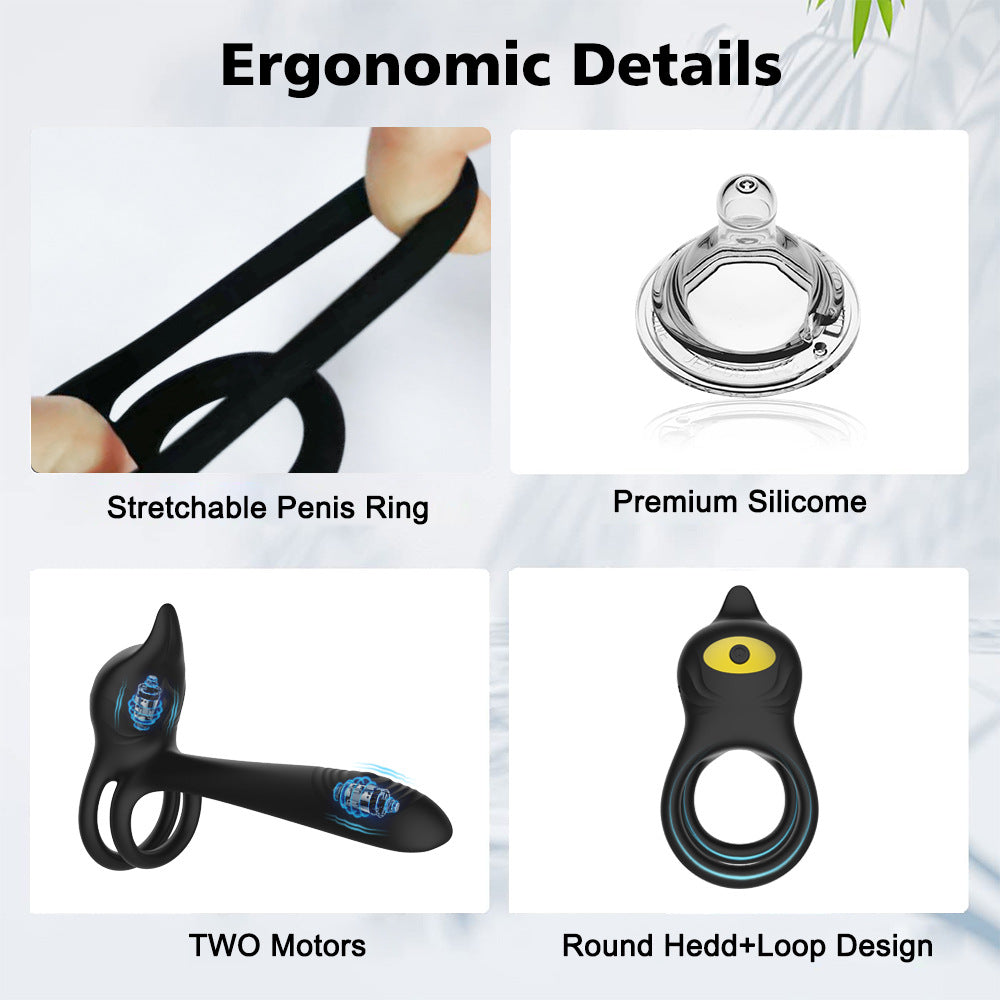 Cocking Ring Remote Control Silicone Couples G-Point Masturbation Vibrating Ring Sex Toy