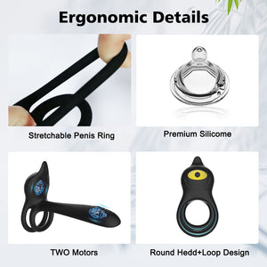 Seductiva Unity: 10-Frequency Wireless Remote Couples Vibrating Cock Ring - Sensory Wellness Product Perspective - NZ Local Stock