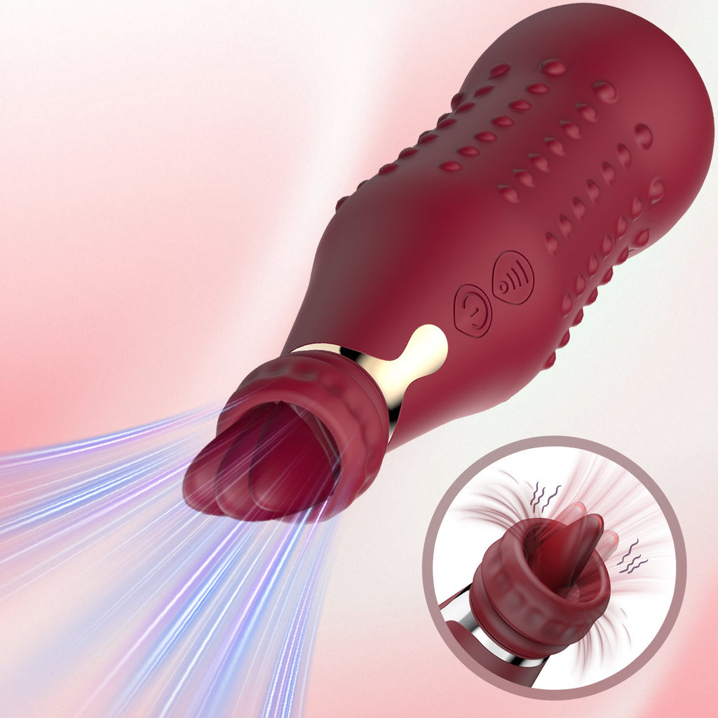 New product bottle vibration stick women's AV massage wand tongue licking vibrator female masturbation sex toy（副本）