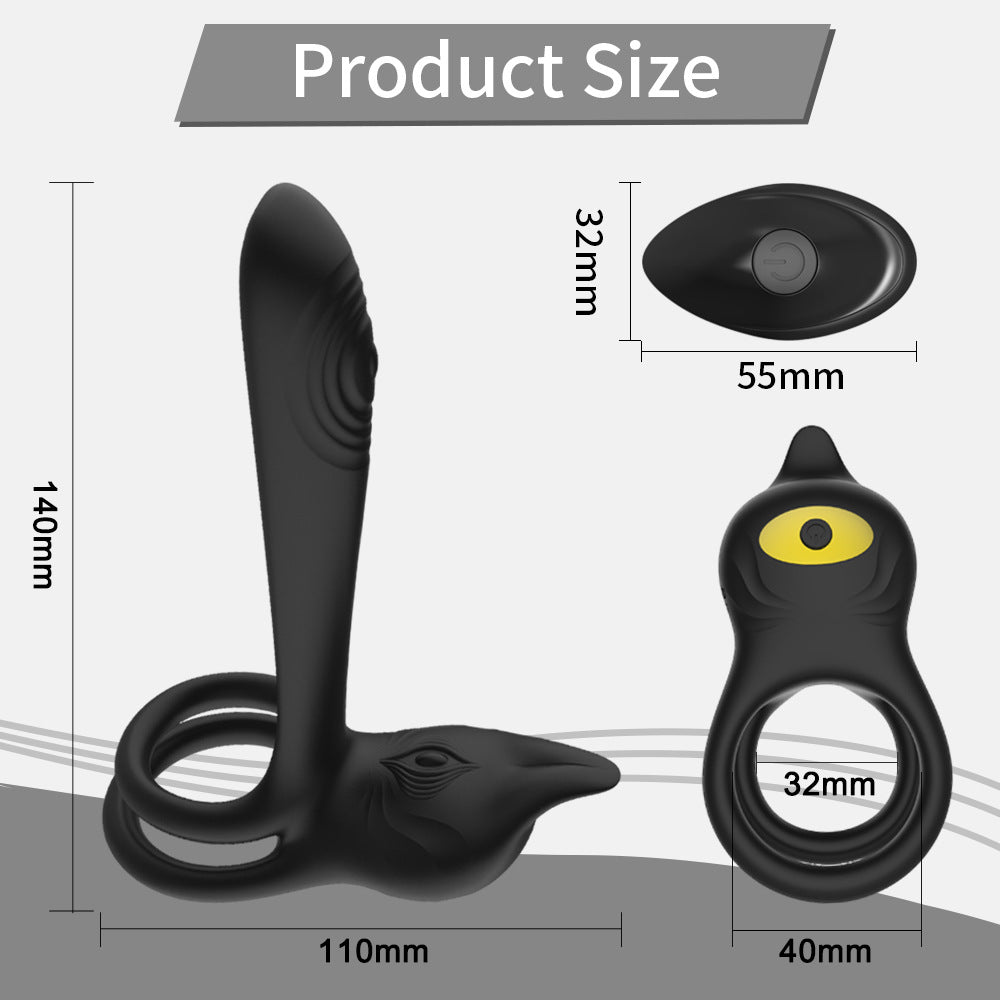 Cocking Ring Remote Control Silicone Couples G-Point Masturbation Vibrating Ring Sex Toy