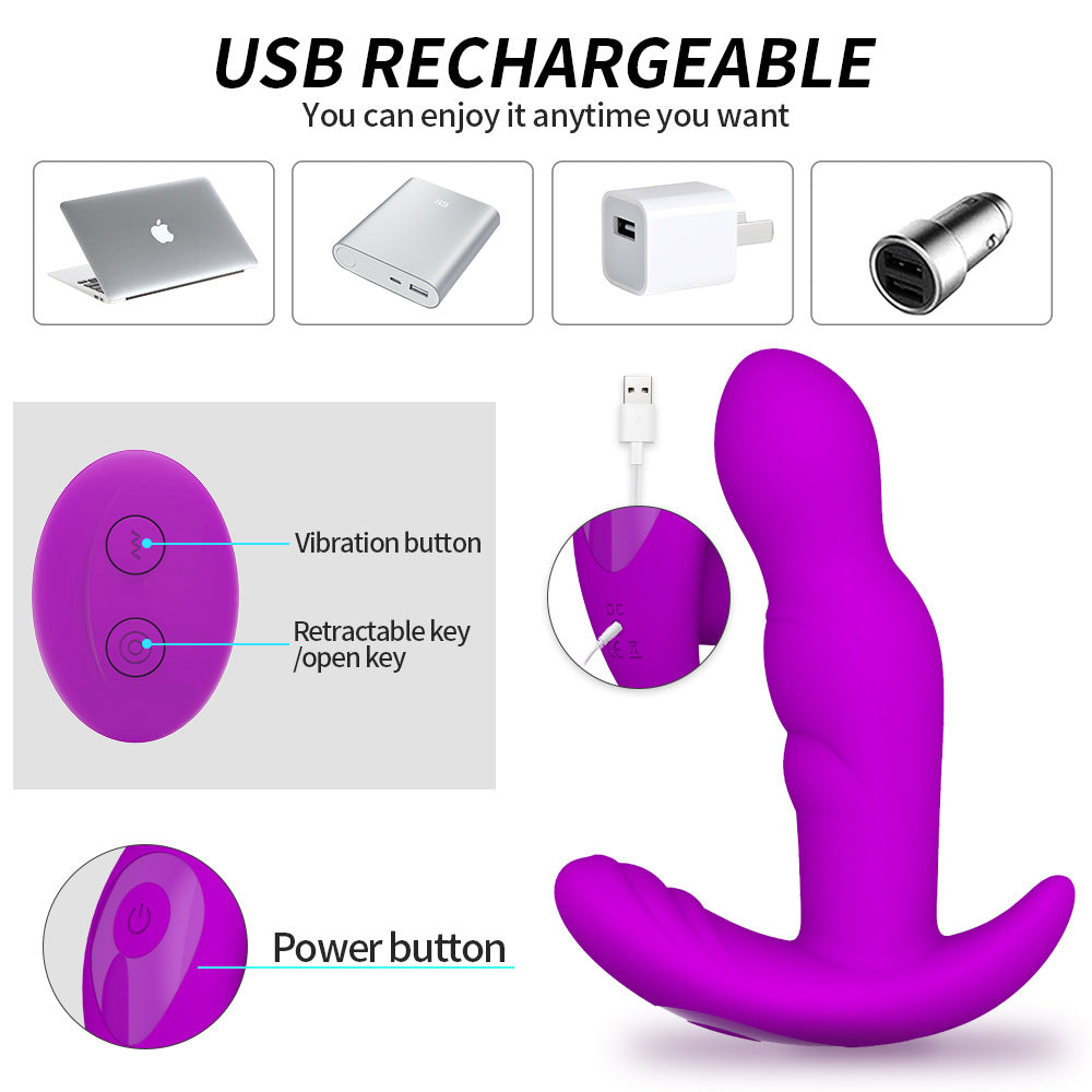 Remote Control Anal Vibrator Male Prostate Massager 10 Vibration & Rotating Modes USB Rechargeable Butt Plug Sex toy