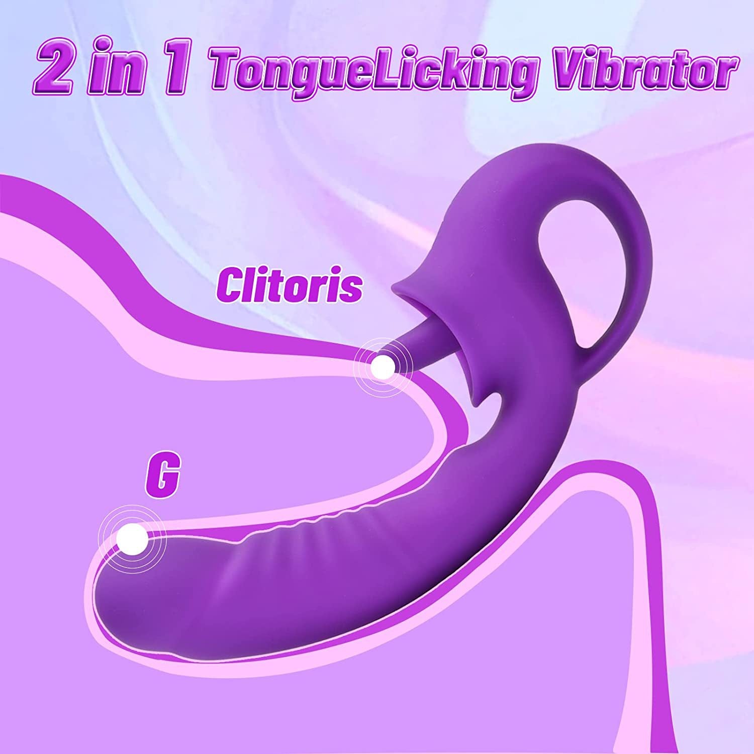 Mutil frequency Tongue licking vibrator female masturbation dildo woman sex toy