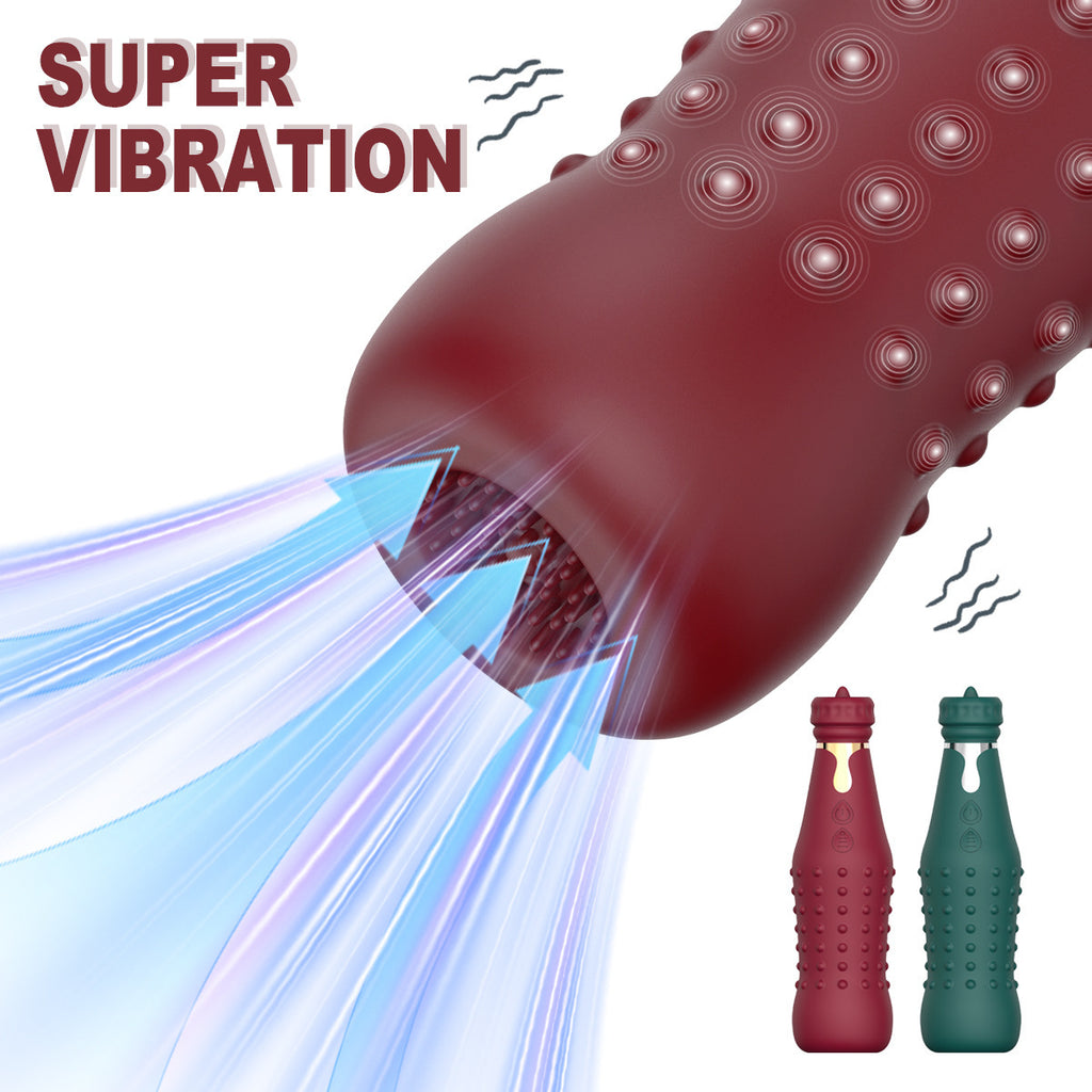 New product bottle vibration stick women's AV massage wand tongue licking vibrator female masturbation sex toy（副本）