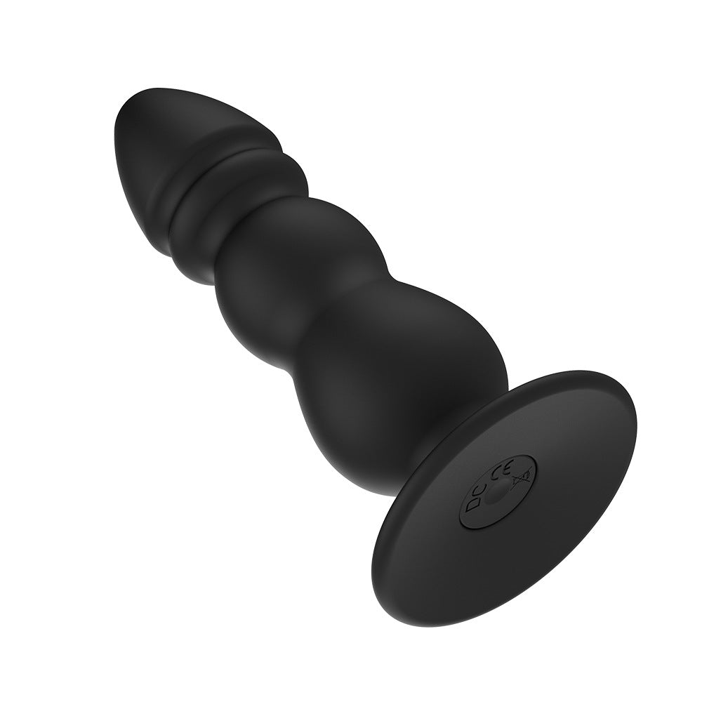 Wireless remote control anal bead 10-frequency vibration butt plug