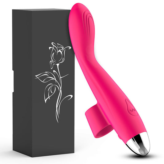 Seductiva 2-in-1 Wiggle & Vibrate Finger Vibrator Women's G-Spot Clitoris Stimulator Adult Toy - Sensory Wellness Product Perspective - NZ Local Stock