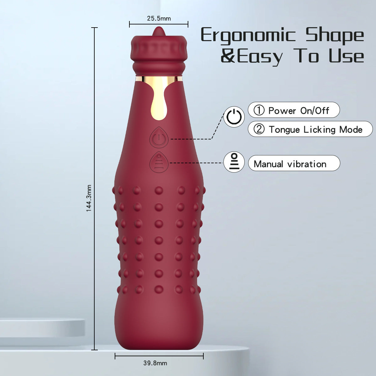New product bottle vibration stick women's AV massage wand tongue licking vibrator female masturbation sex toy（副本）