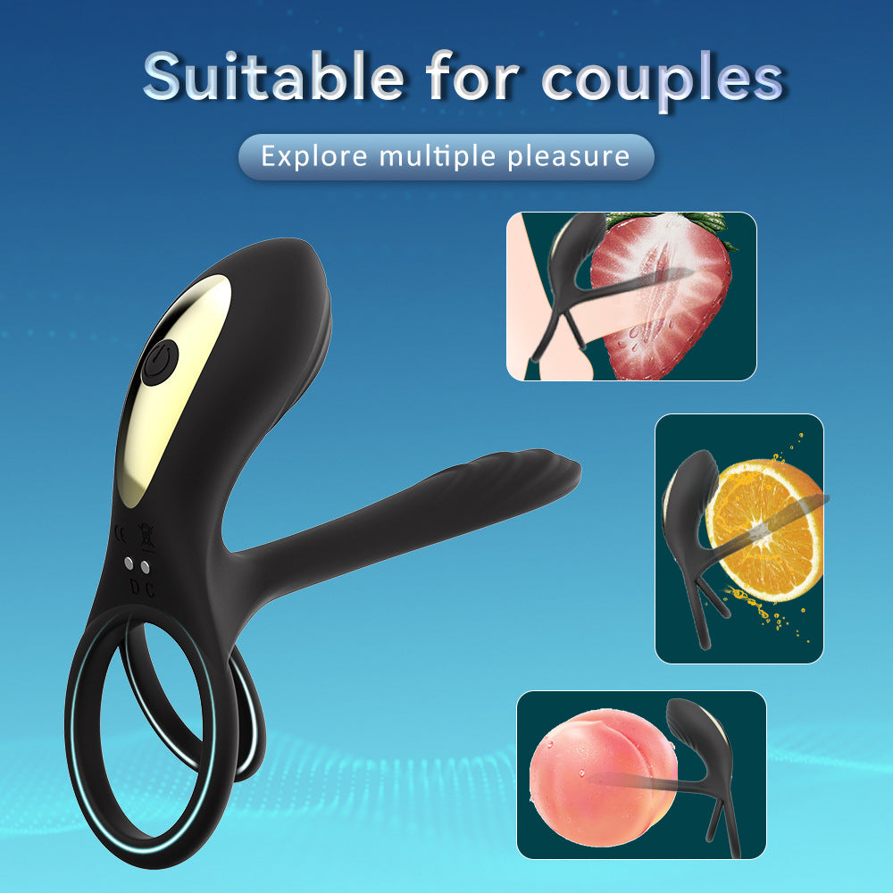 Locking Ring Male Sex Toys Remote Control Electric Locking Sperm Ring Silicone Stimulation Couples Share Vibrating Ring for Men