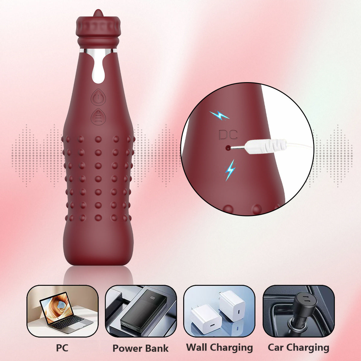 New product bottle vibration stick women's AV massage wand tongue licking vibrator female masturbation sex toy（副本）