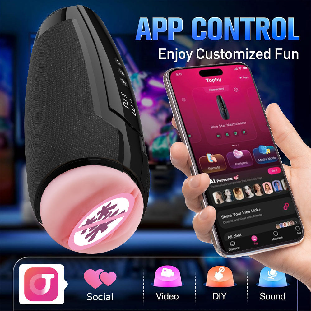 The new product electric telescopic masturbation cup for men vagina simulation channel for penile vibration heating