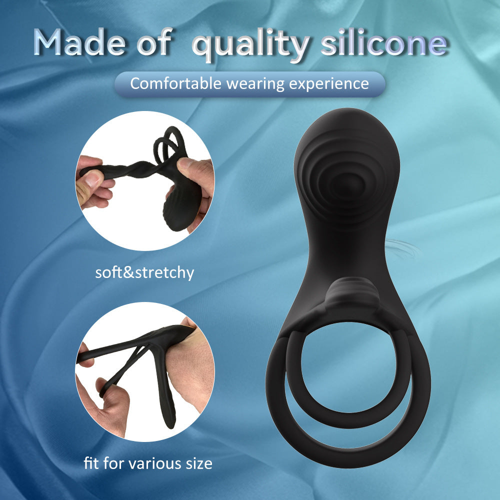 Locking Ring Male Sex Toys Remote Control Electric Locking Sperm Ring Silicone Stimulation Couples Share Vibrating Ring for Men