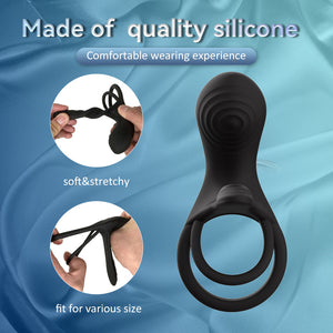 Seductiva Locking Ring Male Sex Toys Remote Control Electric Sperm Ring Silicone Couples Vibrating Ring - Sensory Wellness Product Perspective - NZ Local Stock