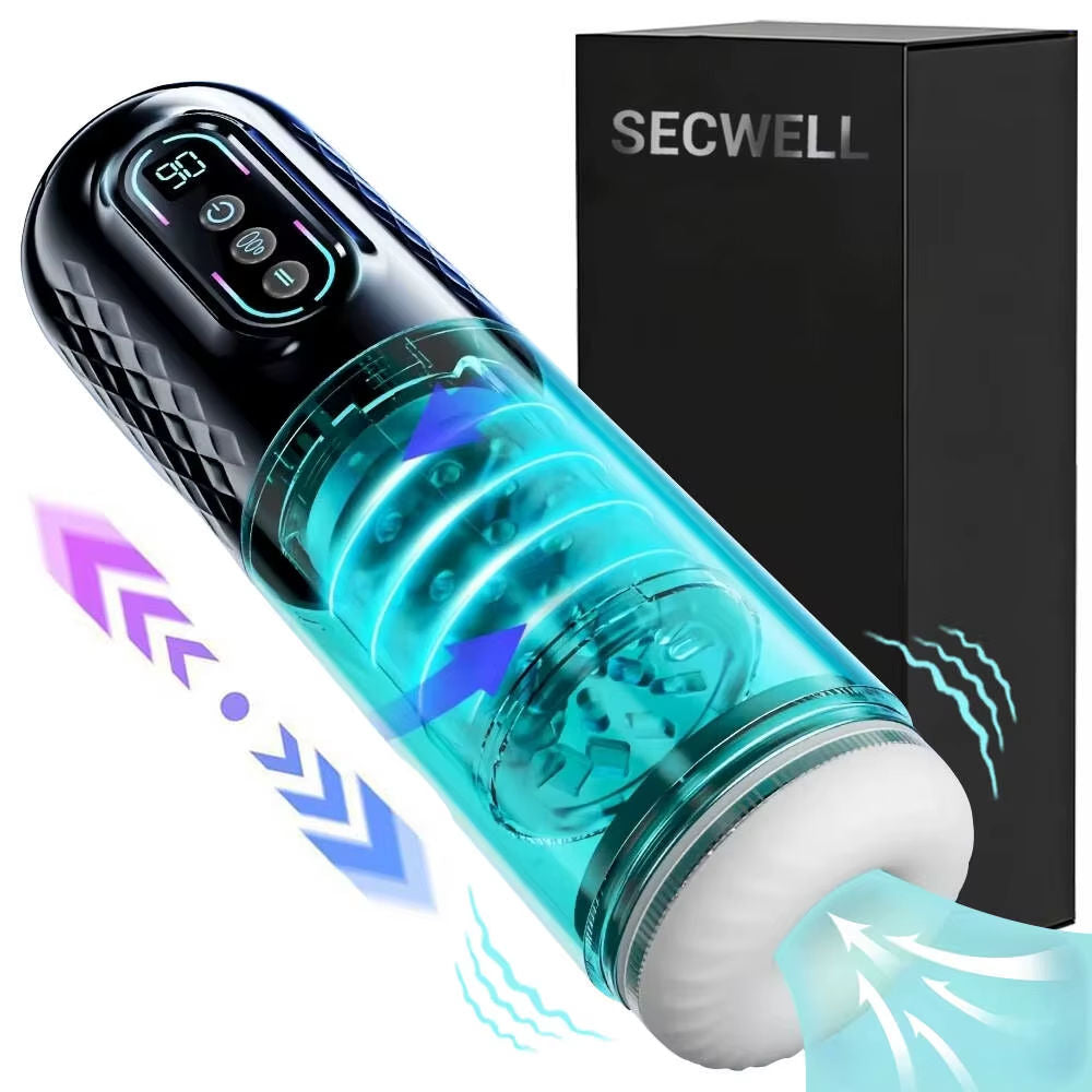 3-in-1 Thrusting Male Masturbator main product view - male masturbator NZ at Seductiva NZ