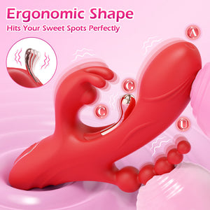 9-Mode Anal Beads Rabbit Vibrator material and design image 5 - rabbit vibrator NZ at Seductiva NZ