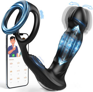 Seductiva Titan | 3-in-1 Thrusting Prostate Massager & Cock Ring - Sensual Wellness NZ