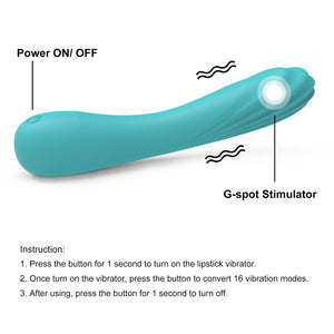 Seductiva Mini AV Vibrator Stick – G-Spot & Clitoral Massage Wand USB Charging & Interface Controls - Quiet Performance