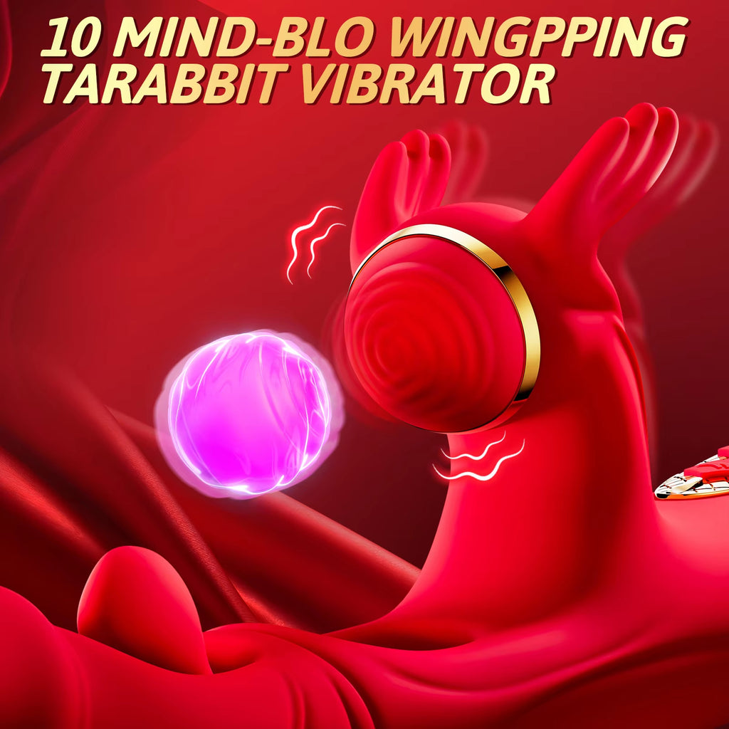 New 4in1 Double Tongue Flapping Vibrators for Women G Spot Massage Products Tapping Dildo Vibrator Sex Toys for Woman Adult Toys