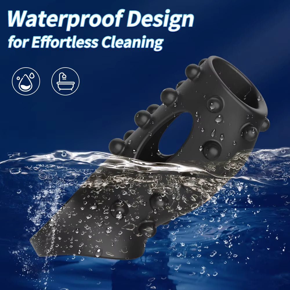 Delayed Masturbator Lock Ring for Men Soft Silicone Charging Penis Sex Toy