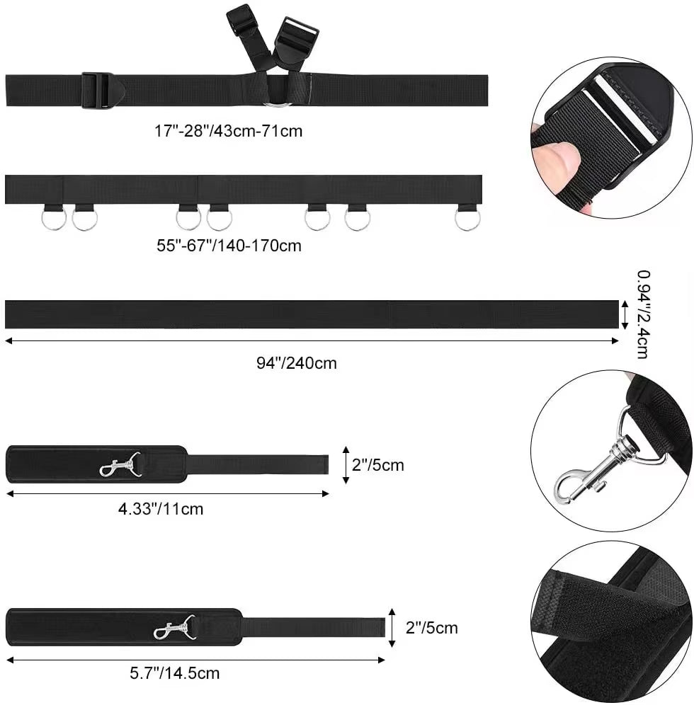 Seductiva Shadow: 13-Piece Master Bondage & Roleplay Set - Sensory Wellness Product Perspective - NZ Local Stock