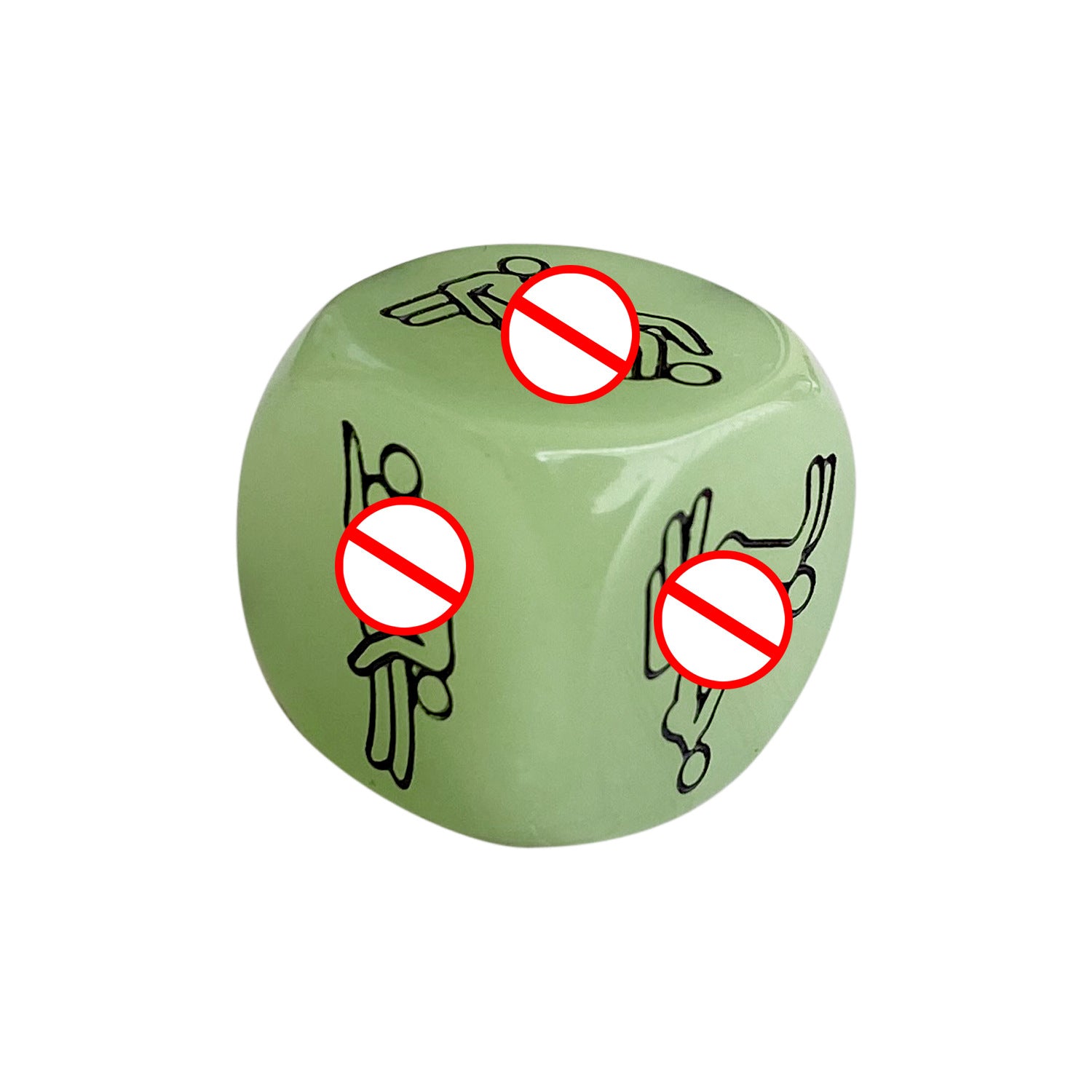 Seductiva 6-in-1 Glow-in-the-Dark Acrylic Dice Game Set for Couples Detail & Ergonomic Design - Premium Silicone - Discreet Delivery