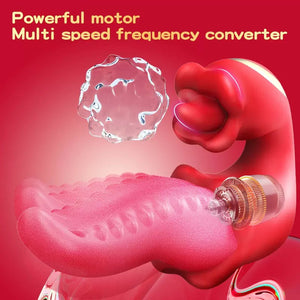 Seductiva Gemini: 2-in-1 Tongue Licking & G-Spot Vibrator - Sensory Wellness Product Perspective - NZ Local Stock