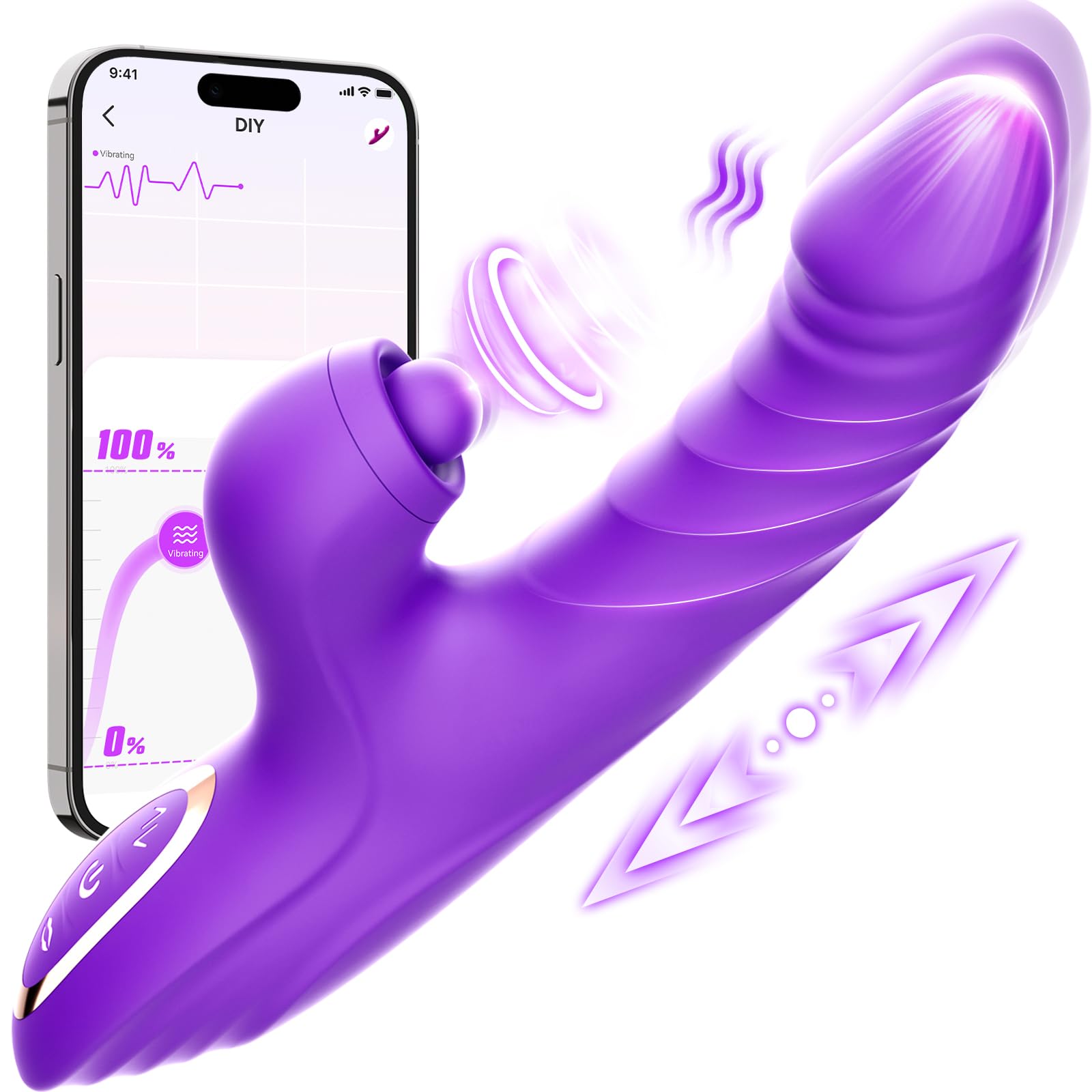 Thrusting Rose G-Spot Vibrator – 10 Vibrations