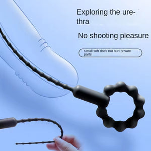 Seductiva Sound: Vibrating Urethral Sounding Rod with Pull Ring - Sensory Wellness Product Perspective - NZ Local Stock