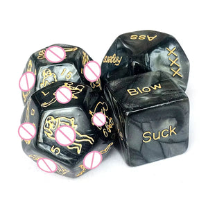 Seductiva 4-in-1 Romantic Couples Dice Game Set Detail & Ergonomic Design - Premium Silicone - Discreet Delivery