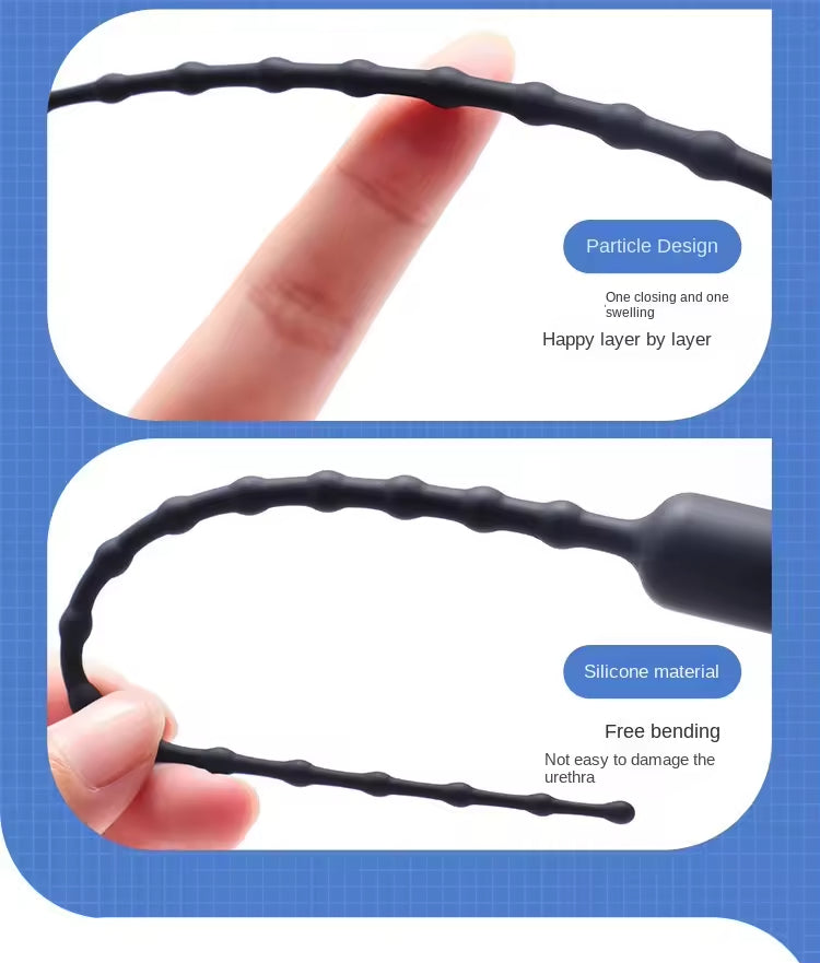 Seductiva Sound: Vibrating Urethral Sounding Rod with Pull Ring - Sensory Wellness Product Perspective - NZ Local Stock
