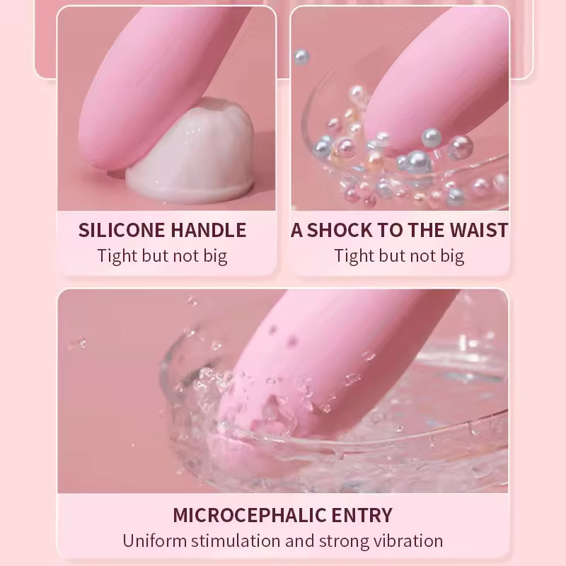 Adult Woman AV Heating Dual Head Dildo 10 Mode Vibrating Sex Products Massager G Spot Sex Toys Vibrator