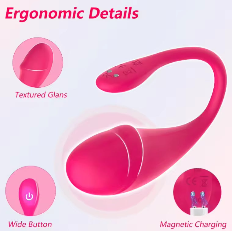 APP Controlled Wireless Vibrating Jump Egg 10 Vibration Modes Silicone G Spot Love Eggs Rechargeable Vibrator Sex Toy for Women