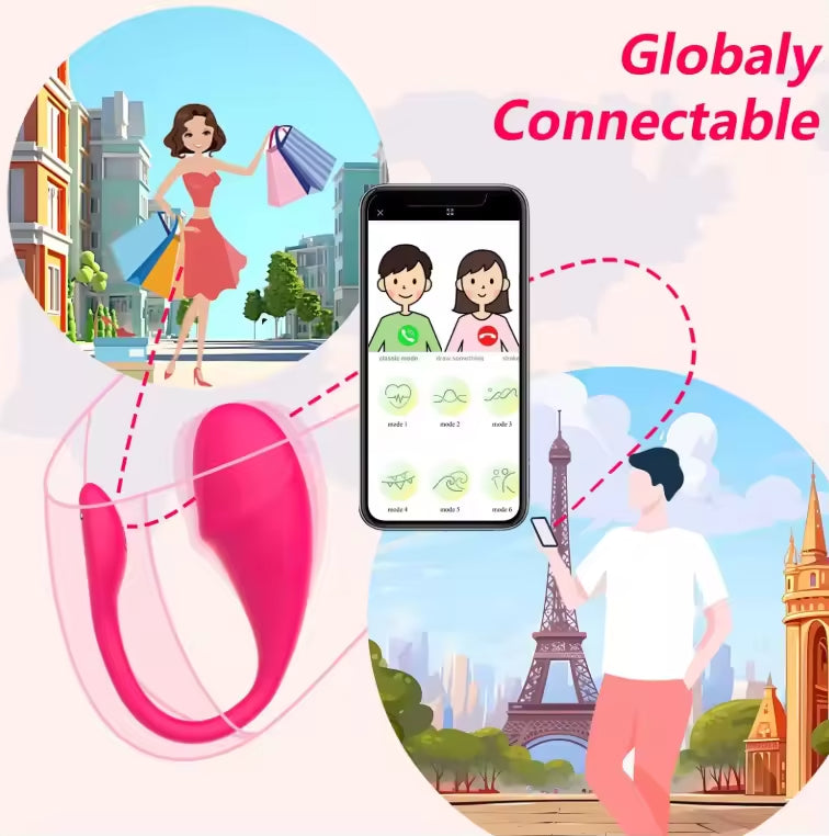 APP Controlled Wireless Vibrating Jump Egg 10 Vibration Modes Silicone G Spot Love Eggs Rechargeable Vibrator Sex Toy for Women