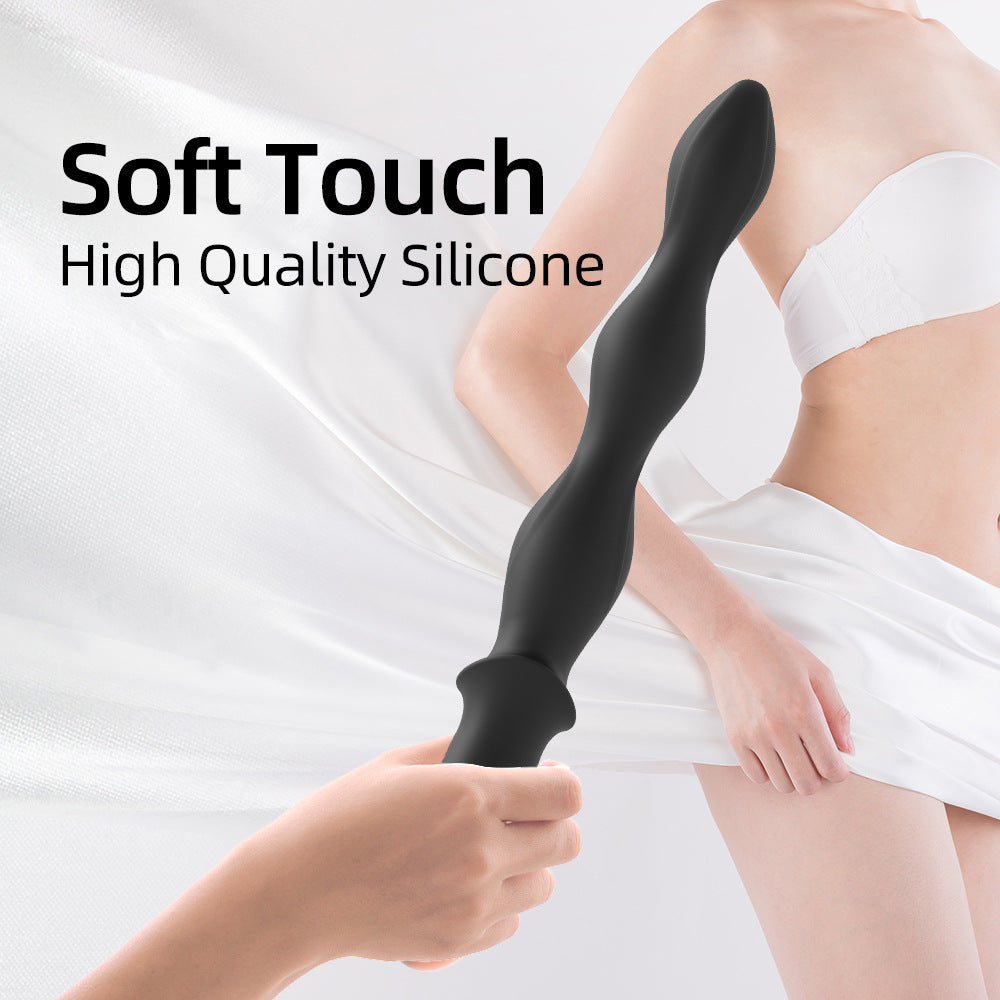 Seductiva Bead-Wave: Rechargeable Pulling Bead Prostate Stimulator Detail & Ergonomic Design - Premium Silicone - Discreet Delivery