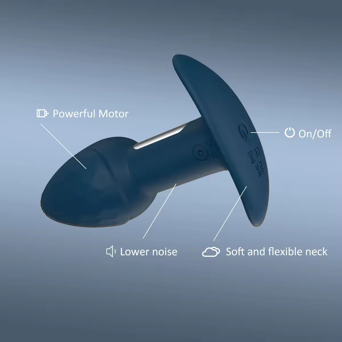 Seductiva Stealth: 10-Mode Remote Anal Plug Vibrator USB Charging & Interface Controls - Quiet Performance