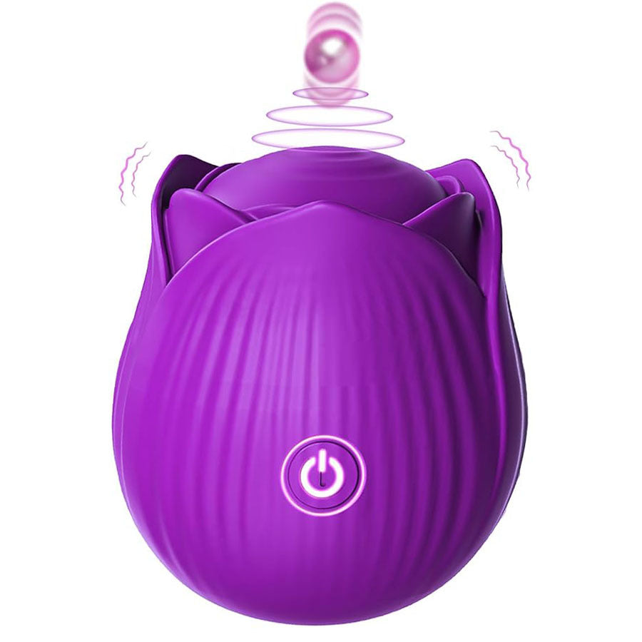 Seductiva Bloom: 10-Mode Rose Flapping Vibrator & Egg Detail & Ergonomic Design - Premium Silicone - Discreet Delivery