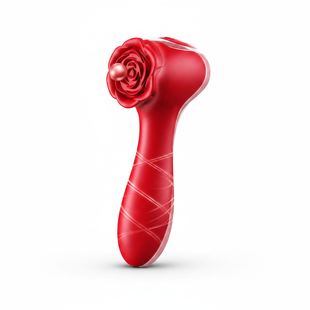 Rose Vibrator 10-frequency Body Massager Vibrating Egg Rose Flower Rotating Bead Vibrator by Seductiva