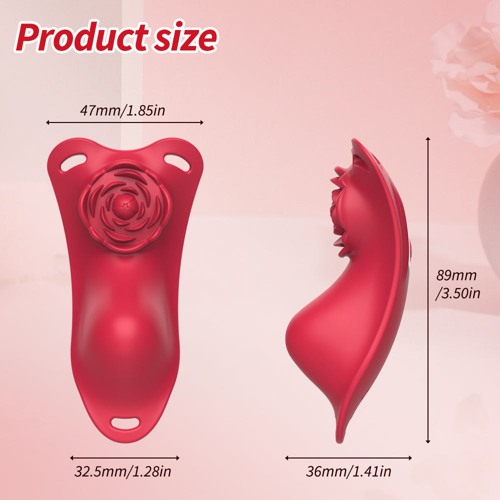 Wearable Rose Vibrator - Remote Control, 10 Modes by Seductiva