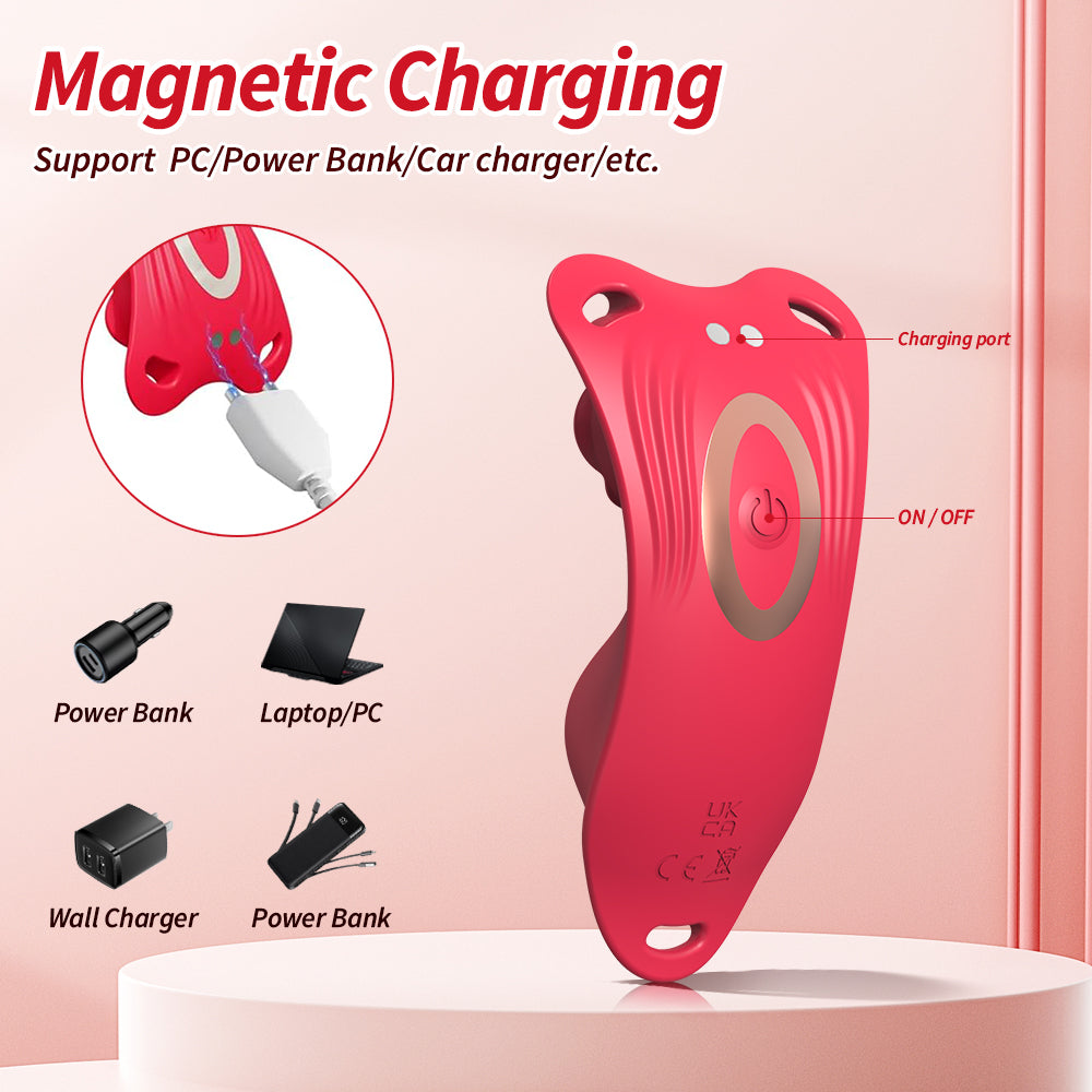 Wearable Rose Vibrator - Remote Control, 10 Modes by Seductiva