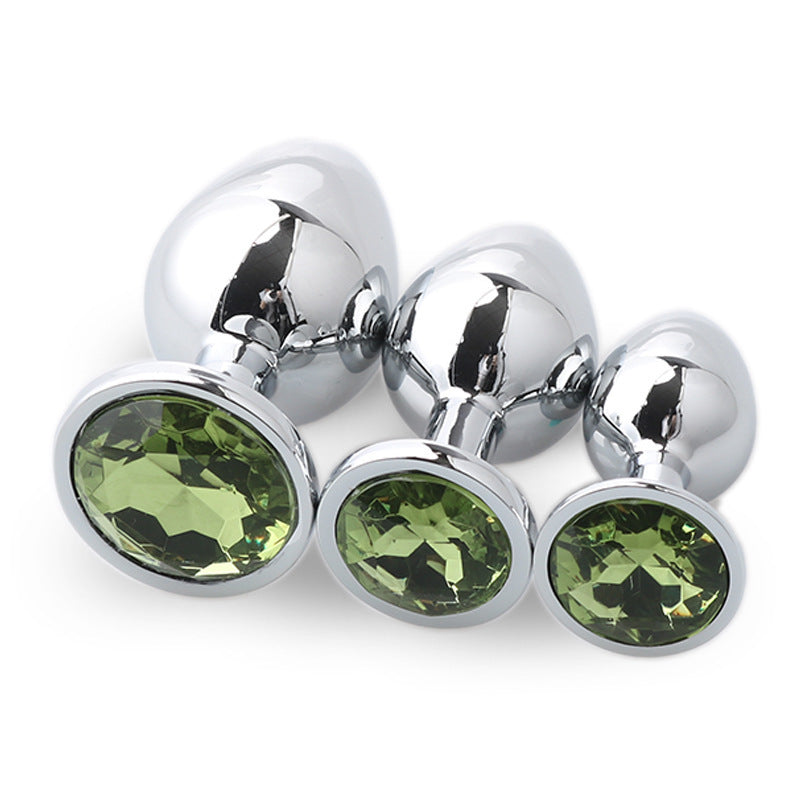 Butt Plug 3Pcs/Set S M L Metal Anal Plug Stainless Steel by Seductiva