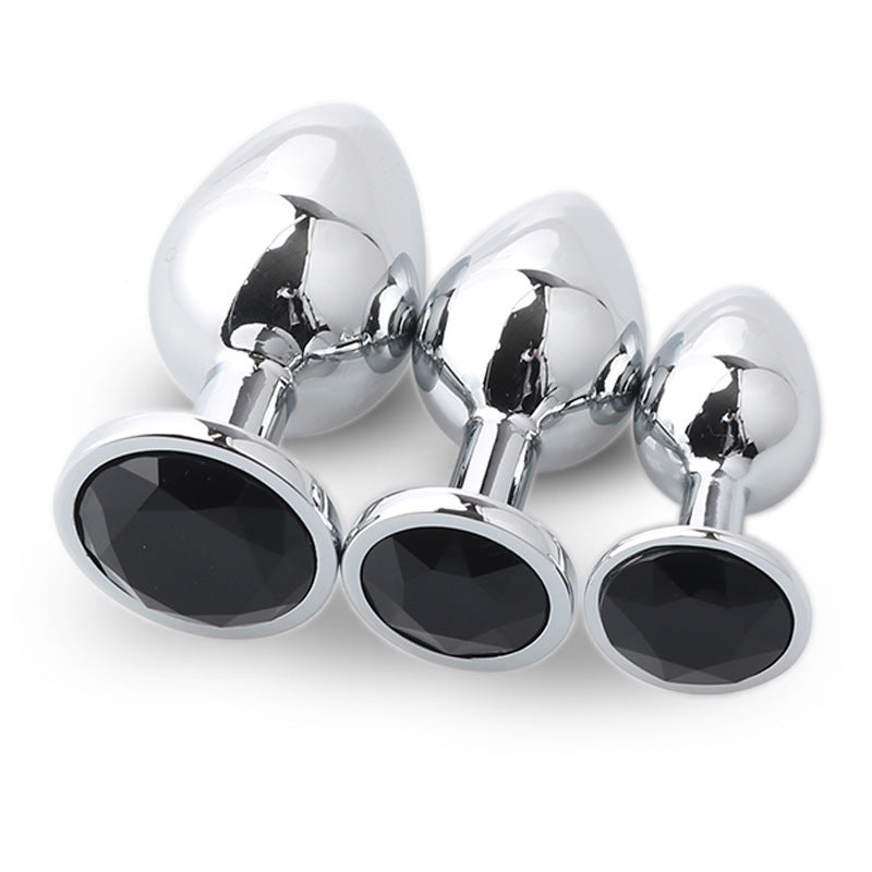 Butt Plug 3Pcs/Set S M L Metal Anal Plug Stainless Steel by Seductiva