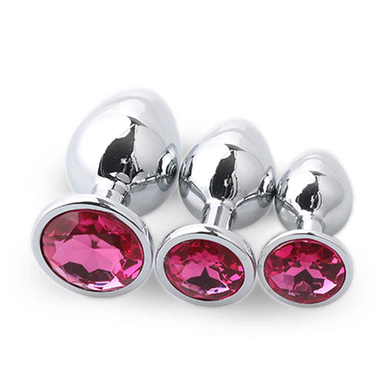 Butt Plug 3Pcs/Set S M L Metal Anal Plug Stainless Steel by Seductiva